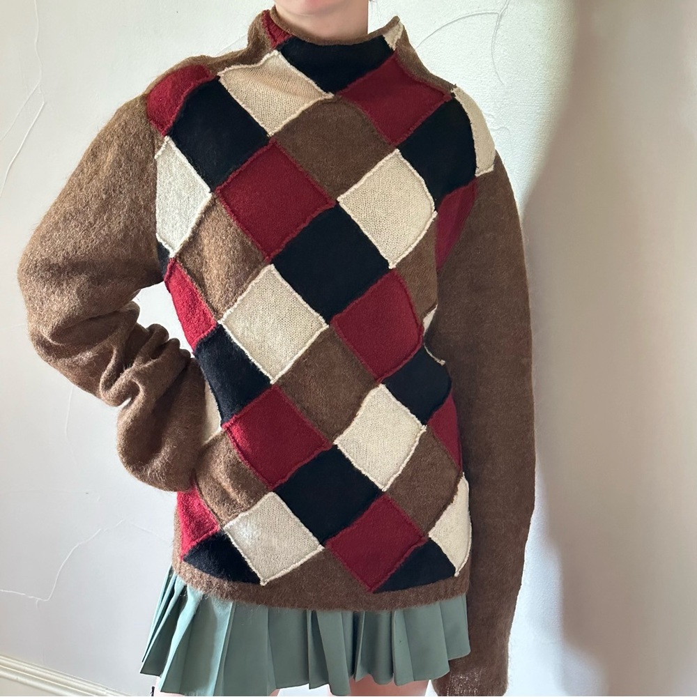 BURBERRY Mohair and Wool Funnel Neck SweaterπΈ